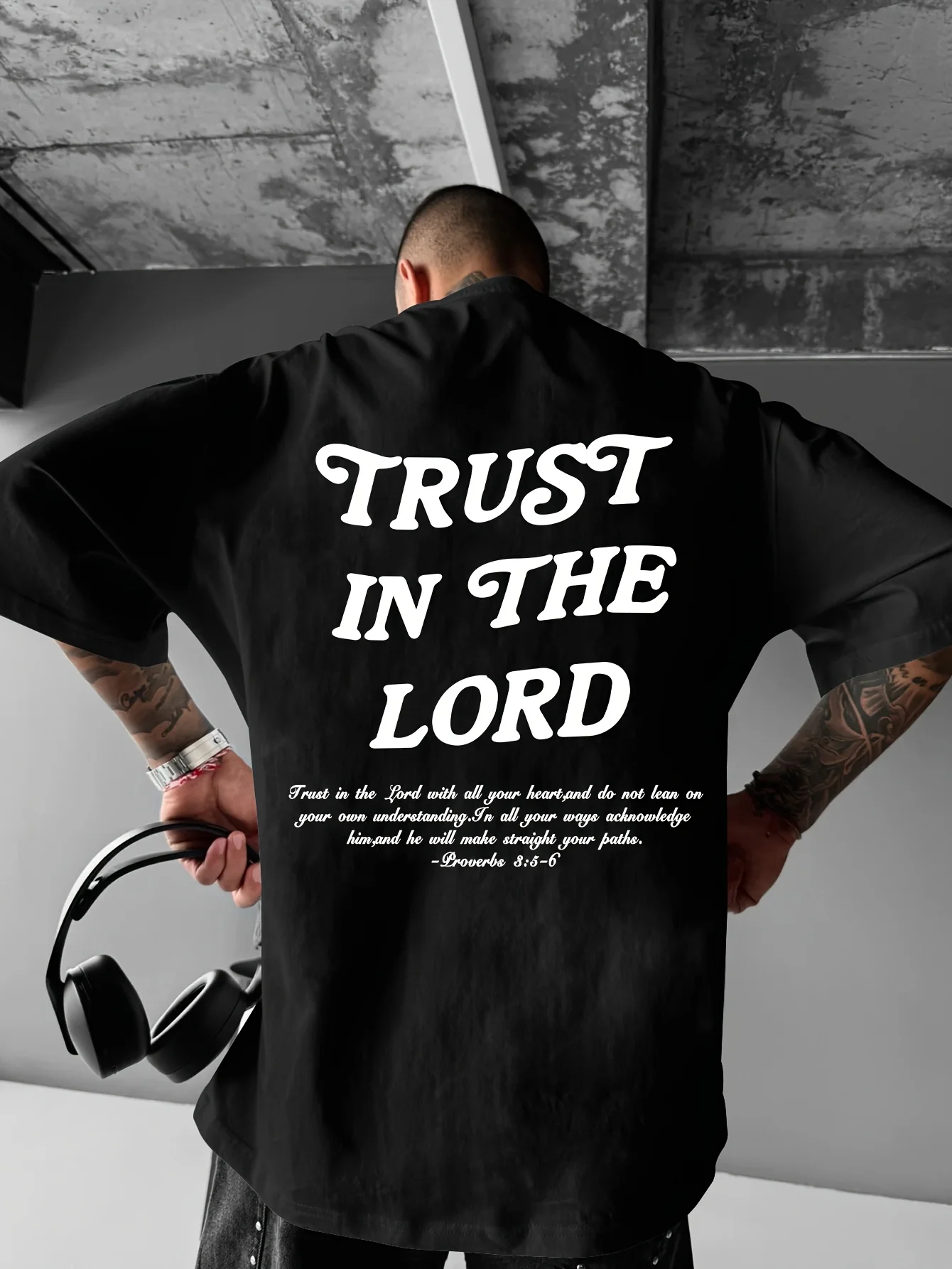 

Men's Fashion Creative Design Trust Printed Casual Versatile Short Sleeve T-Shirt