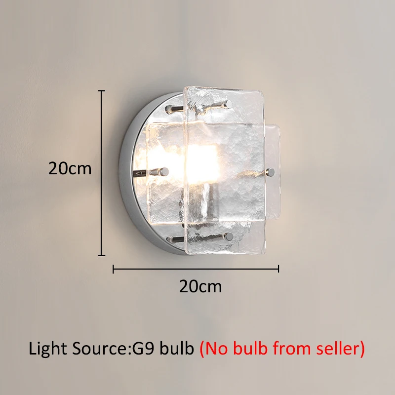 Mid Century Glacier Wall Lamp Vintage Artistic Industrial Style for Café Shop Decorative Lighting