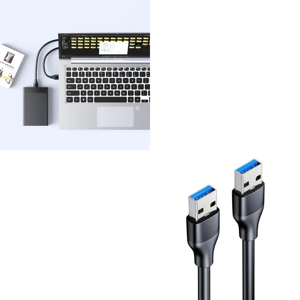 High Performances USB3.0 Male to Male Cable for PC Quick Files Transfer