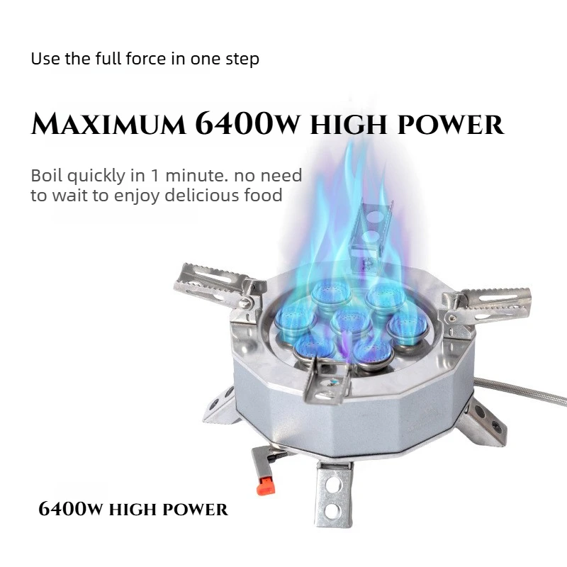 

MOUNTAINHIKER Gas Stove Tourist Camping Burners Folding Backpacking Furnace 6400W Outdoor Hiking Picnic BBQ Cooking Equipment