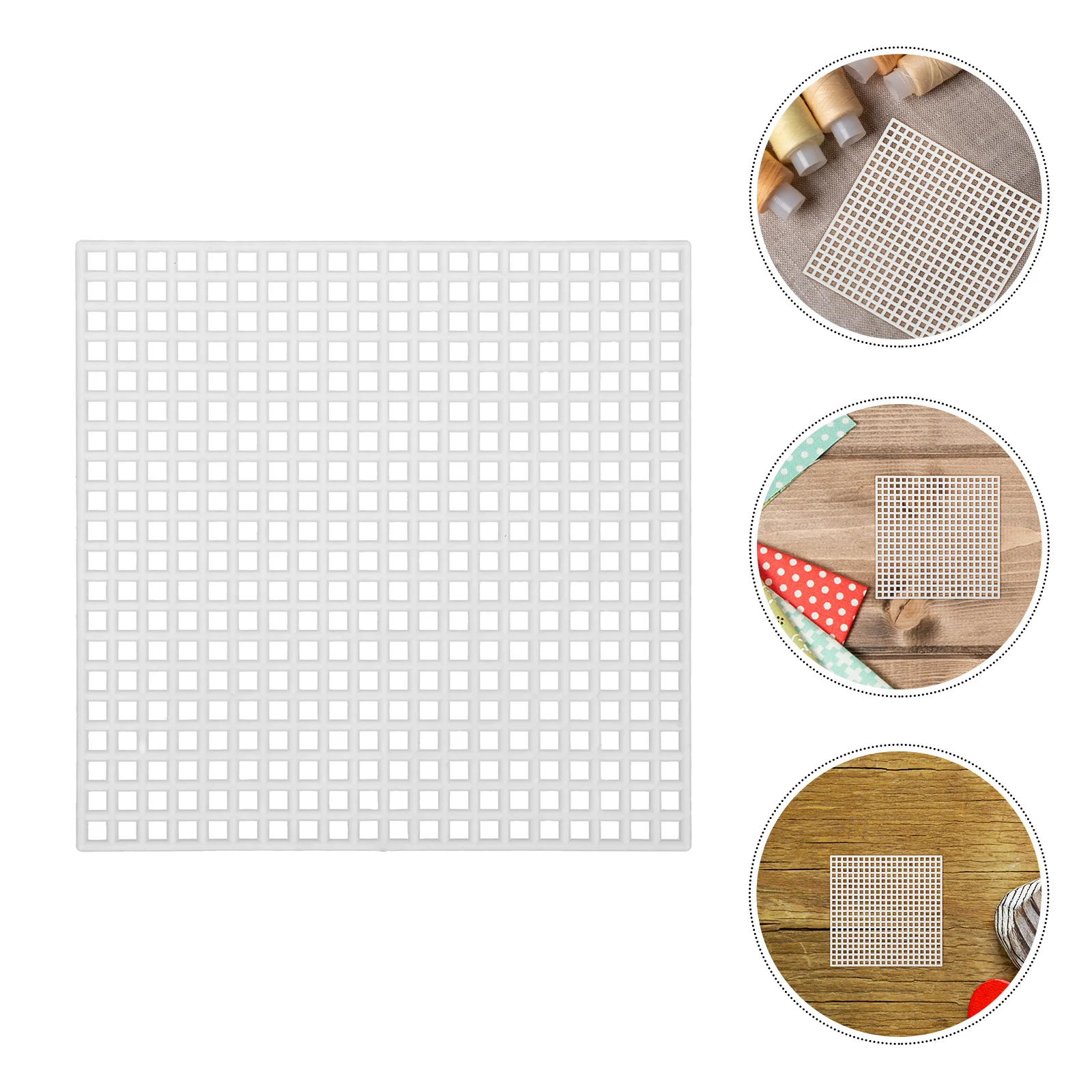 

40pcs Embroidery Mesh Sheets 8X8Cm 6 Count Plastic Grid Canvas For Diy Crafts Cross Stitch Bag Making Needlepoint Plastic Mesh
