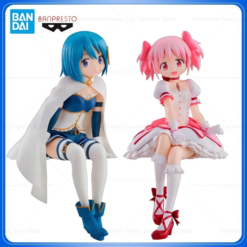 

In Stock Bandai Banpresto Original Anime Madoka Magica Miki Sayaka Madoka Kaname Action Figure Model Toys Collection Gifts DT
