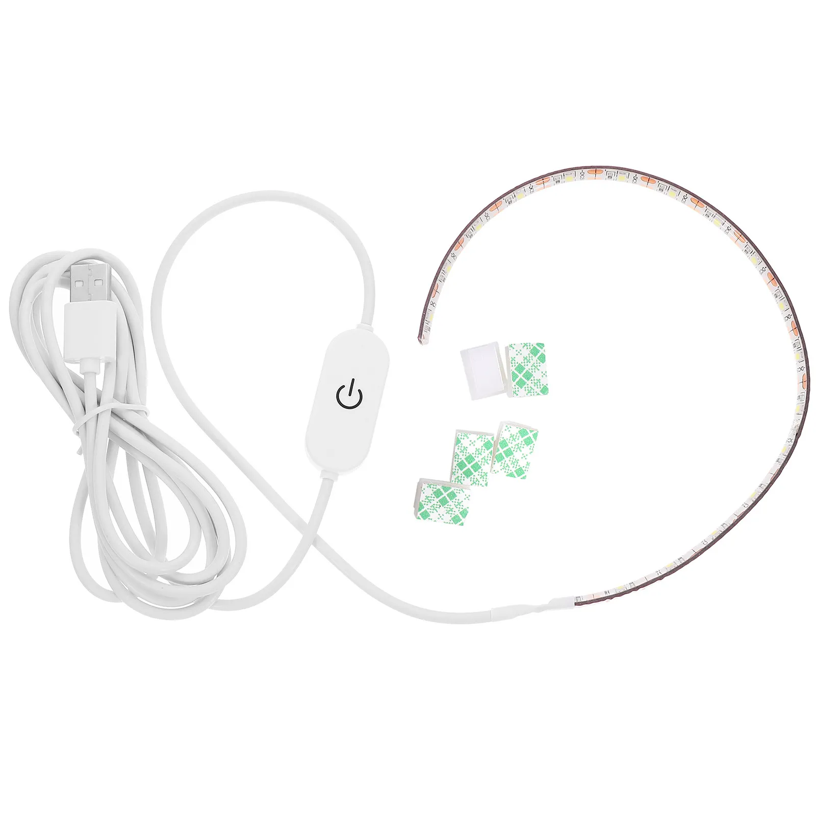 

Светодиодная лента USB 2 метра, 5В, 6500К, холодный белый свет, нарезаемая, самоклеящаяся, для швейных машин, детских кроваток, телевизоров