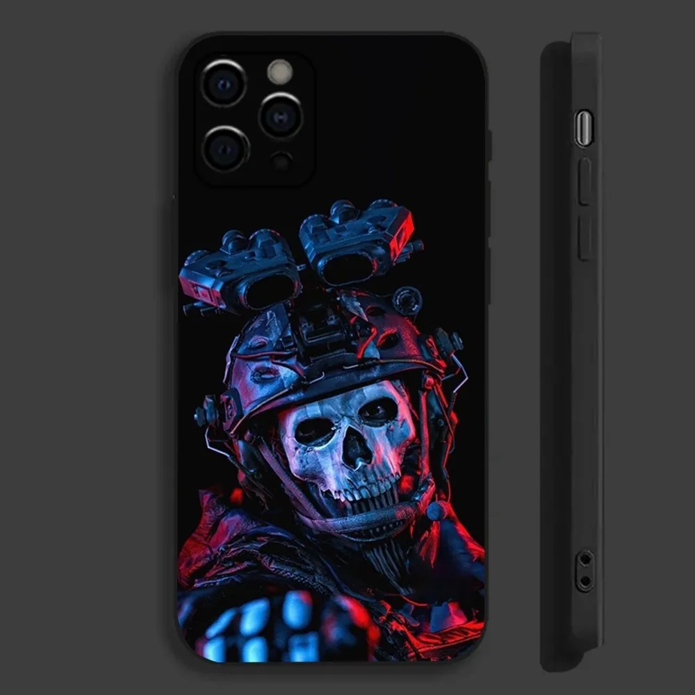 C-COD Call Of D-Duty Ghost Phone Case For Apple iPhone 15,14,13,12,11,Pro,X,XS,Max,XR,Plus,Mini Soft Black Cover