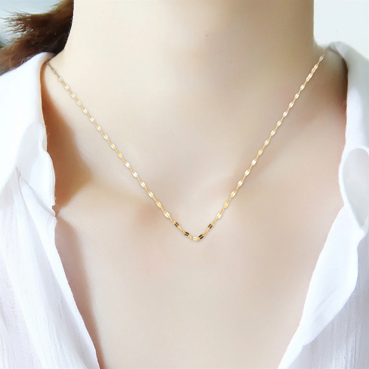 

Fashion Copper Chain Diy Bracelet Jewelry Bangle For Women Party Daily Wear High Polish Smooth Delicate Skin-Friendly Unique