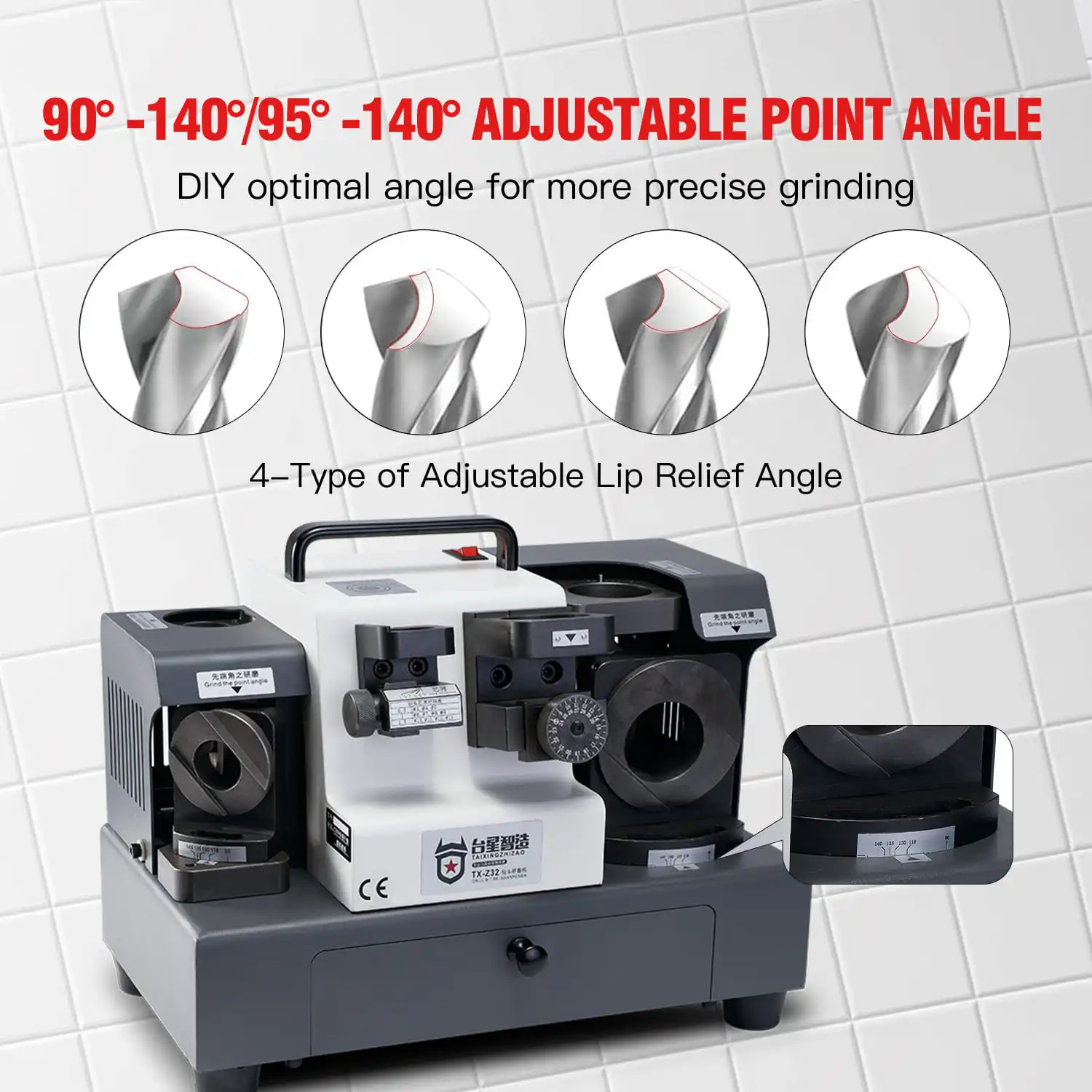 TAIXING TX-Z32 3- 32 مم سهل التشغيل ومطحنة مثقاب صناعية عالية الدقة