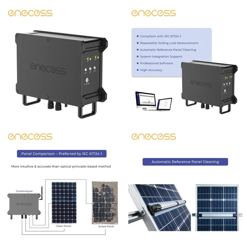 【CHIMU HOME】 Industrial Dust Analysis Sensor for Soiling Monitoring IEC61724-1 System Integration WiFi LAN Automatic