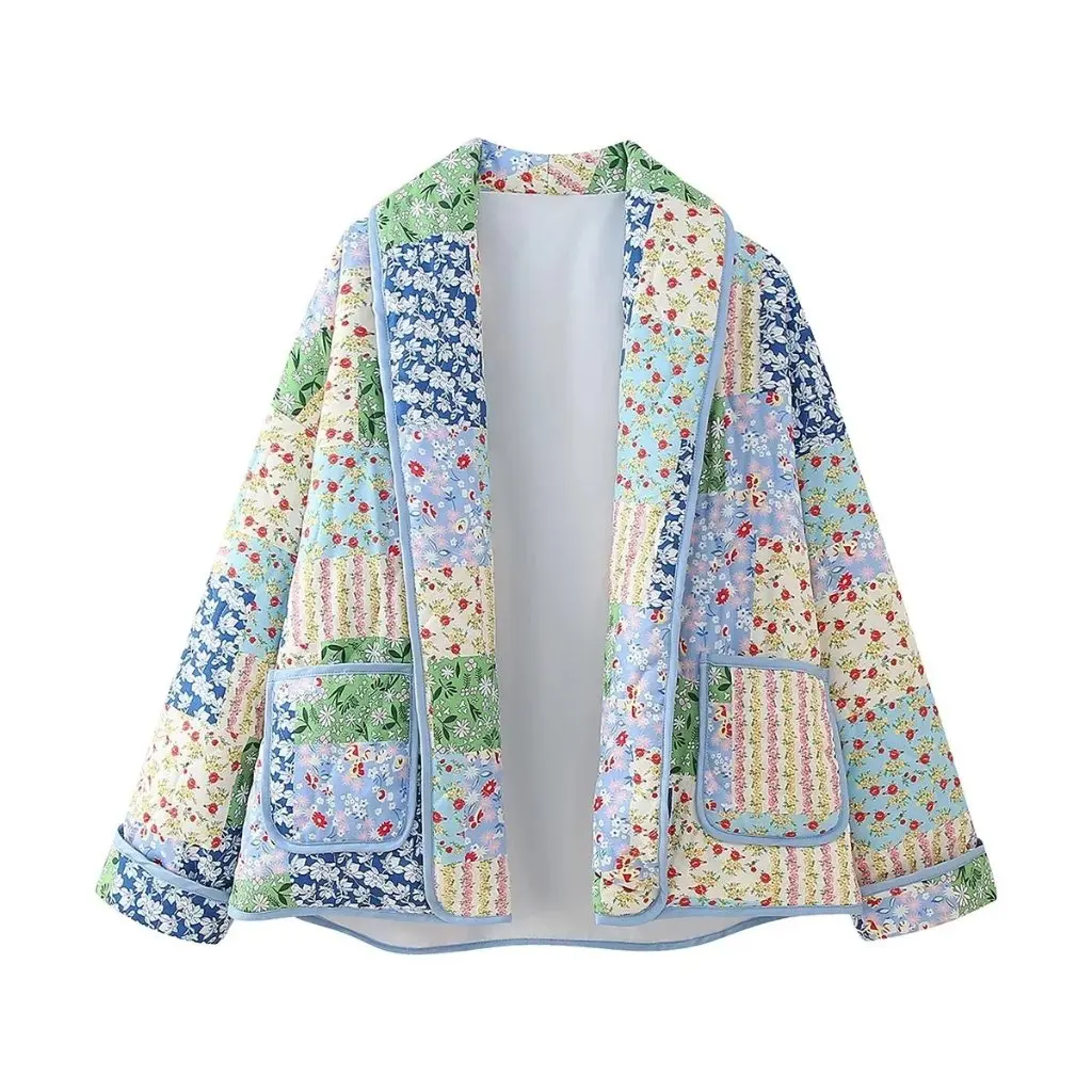 New Printed Cotton Top Loose Fit Style for Women European And American Fashion Small Detail Design Summer Casual Wear