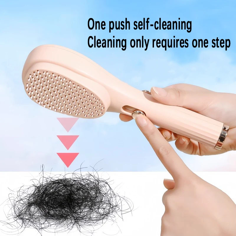 Adjustable Comb Air Cushion Comb, Women's Airbag Comb, Fluffy Portable Massage Comb, Automatic Cleaning