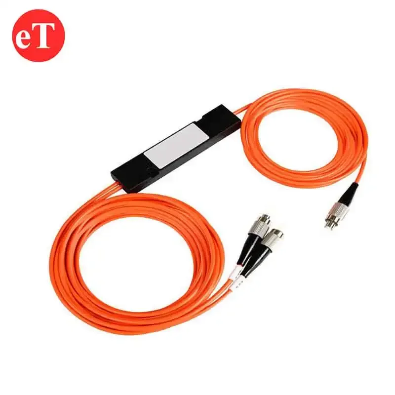 大口径600μm 1x2 SMA905カプラー FBT融着光ファイバスプリッター