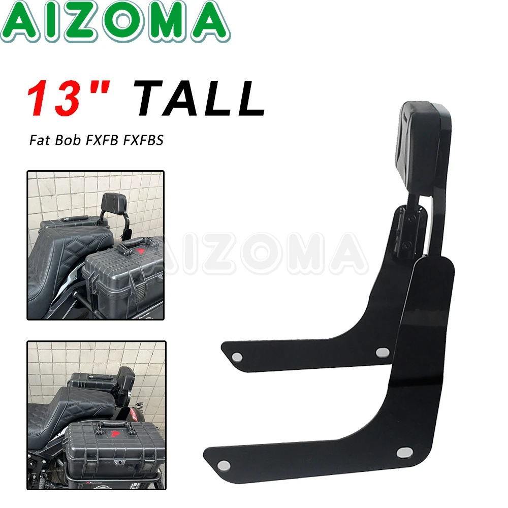 

13inch Mini Sport Sissy Bar Motorcycle Passenger Seat Rear Backrest Back Rest For Harley Softail Fat Bob FXFB 114 FXFBS 2018-25