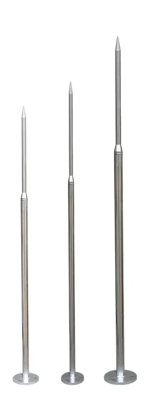 Direct SaHot Dip Galvanized Stainless Steel Lightning Rod Outdoor Insulation Lightning Rod For Outdoor Engineering Of Roof Villa