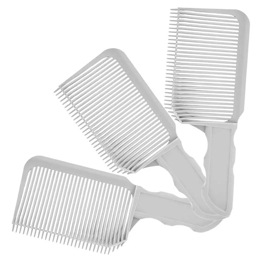 Professional Fade Cutting Comb Set 3 Piece Flat Hair Styling Combs for Blending Precision Positioning