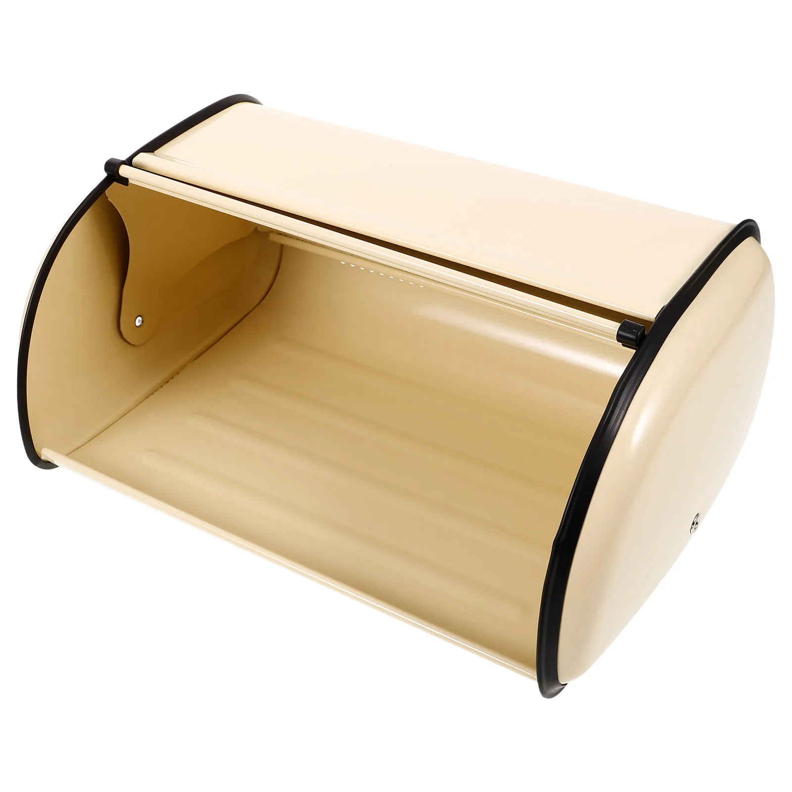 

Bread Loaf Storage Container Holder Boxes with Lids Bin Metal Kitchen Household