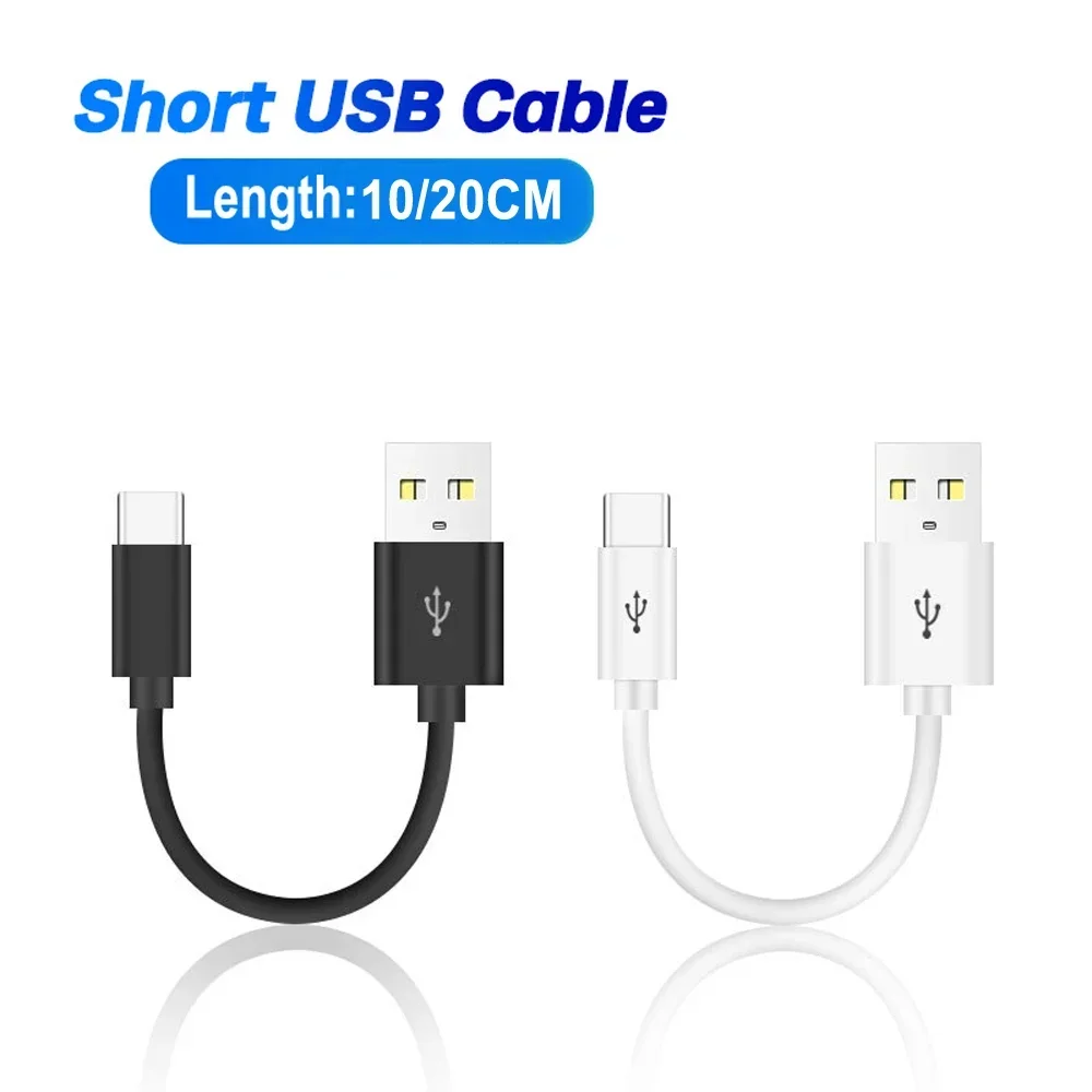 

Type C Micro USB Cable 10/20cm Short Fast Charging For Xiaomi Huawei Android Phone Sync Data Cord USB Adapter Wire