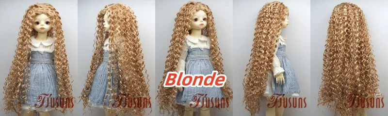 JD220 1/6 1/4 1/3 1/12 Blythes Extremely Long Curly Fashion Synthetic Mohair BJD Wig YOSD MSD SD Doll Accessories