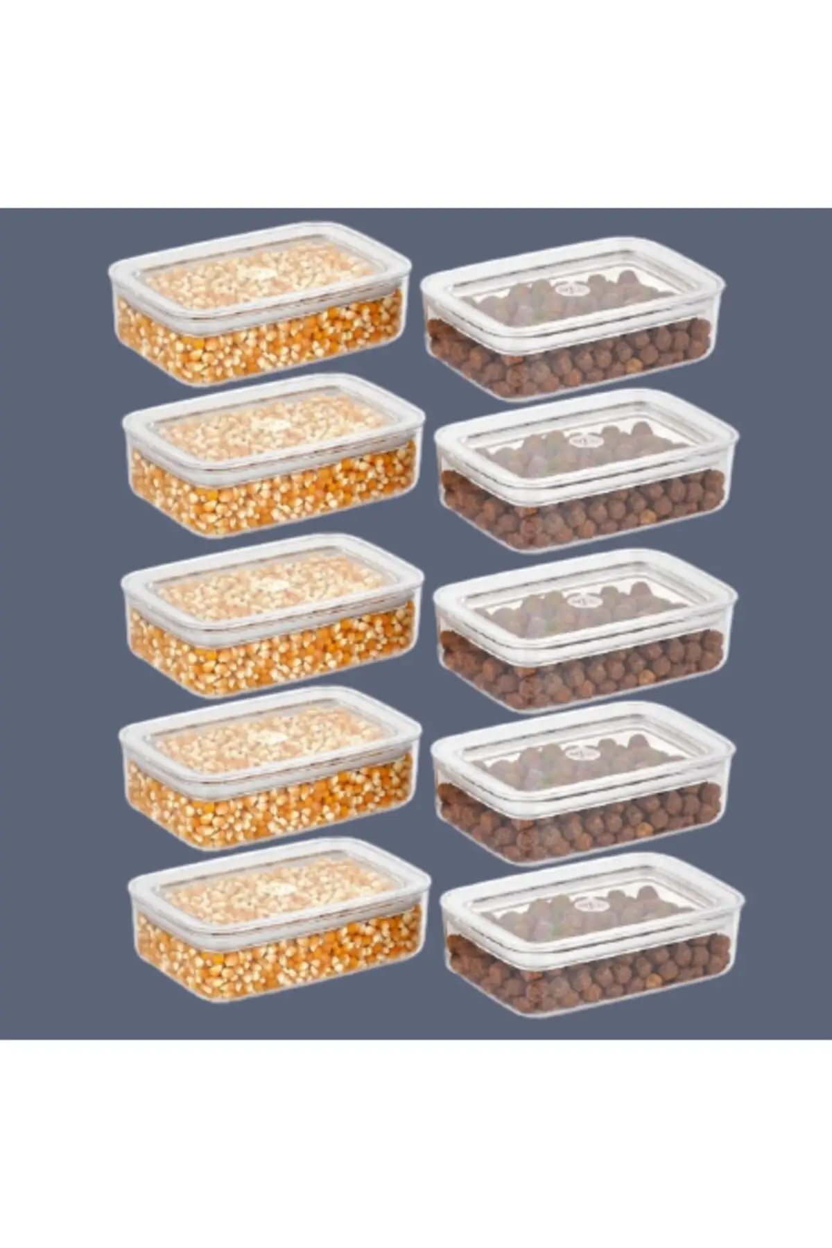 DOLBOVI 10 pcs 600 ml Vipahmet Sude rectangular storage container