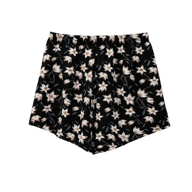 S-5XL Floral Chiffon Summer Women\'S Shorts Casual Loose Polka Dot Korean Fashion Harajuku Beach Girls Shorts