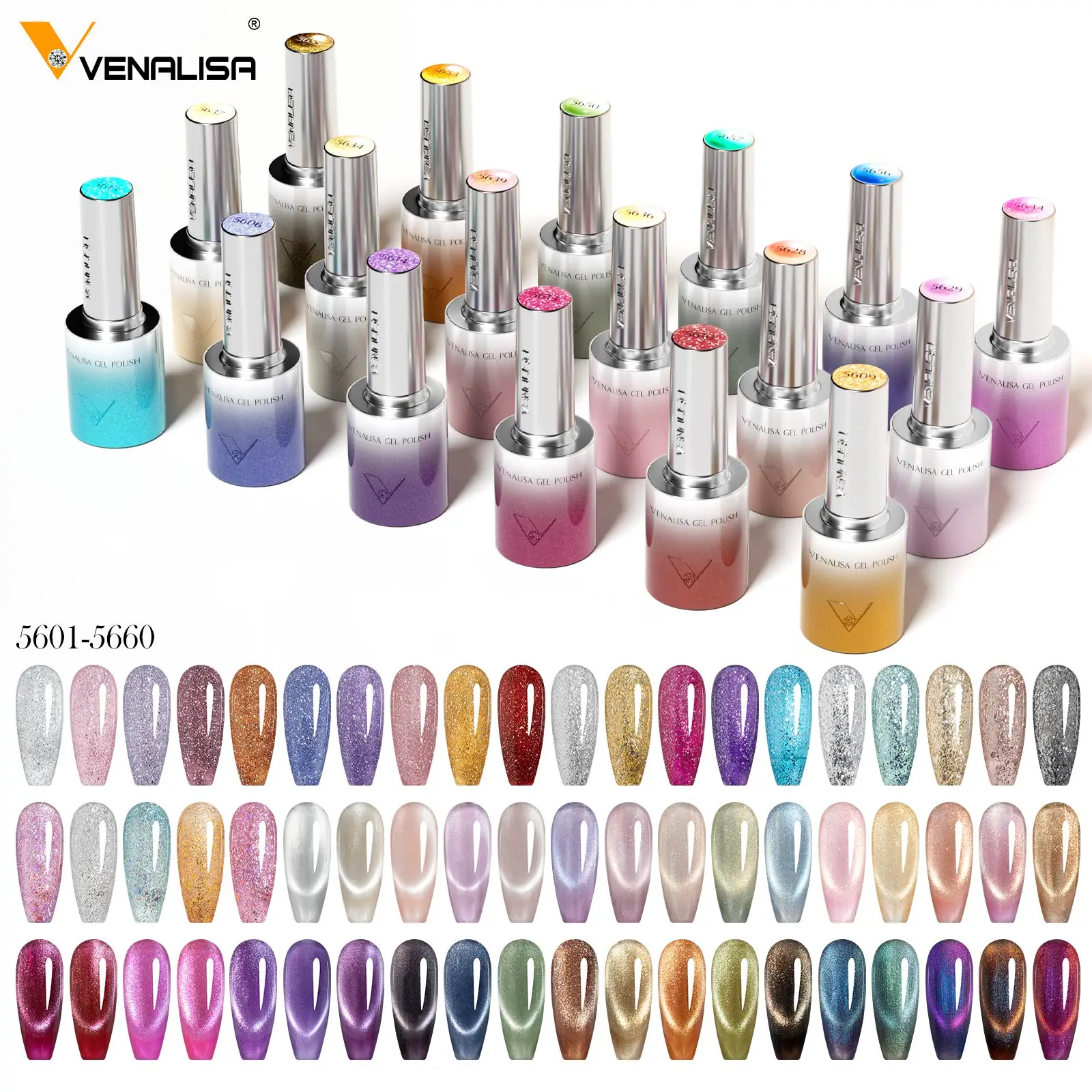 베날리사 10ml 헤마 & TPO 프리 울트라 캣 아이 효과 네일 젤 폴리쉬 소크 오프 U... - 1