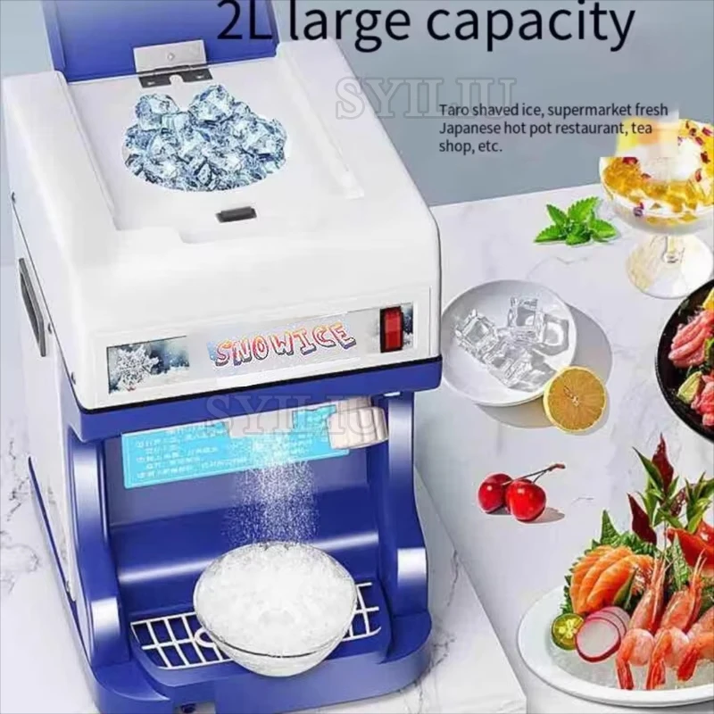 

Mini Ice Crusher Shaver for snow cone slush and homemade ice cream suitable for family kitchen and daily dessert