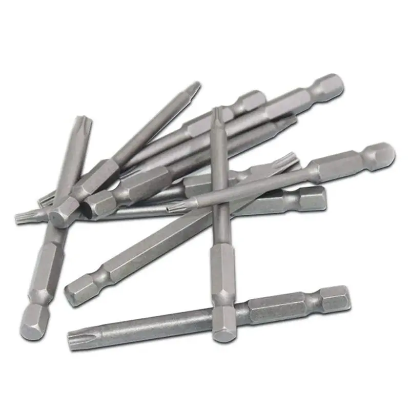 AB33-22 Pack 75Mm Torx Head Screwdriver Bit Set 1/4 Inch Hex Shank T6-T40 Star Screwdriver Tool Kit With 1 Pack Handle