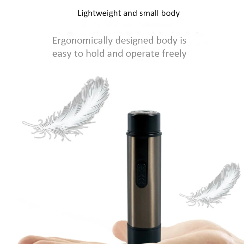 A01V-電気シェーバー男性用かみそり夏旅行脱毛器乾電池ドライブ男の毛ツール脚ボディ