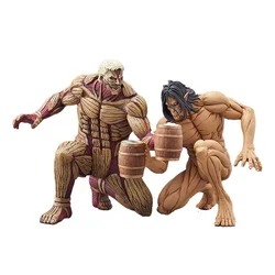 GSC Original POP Attack on Titan Reiner Braun Eren Yeager Worldwide After Party Anime Action Figure Toys For Boys Kids Gifts