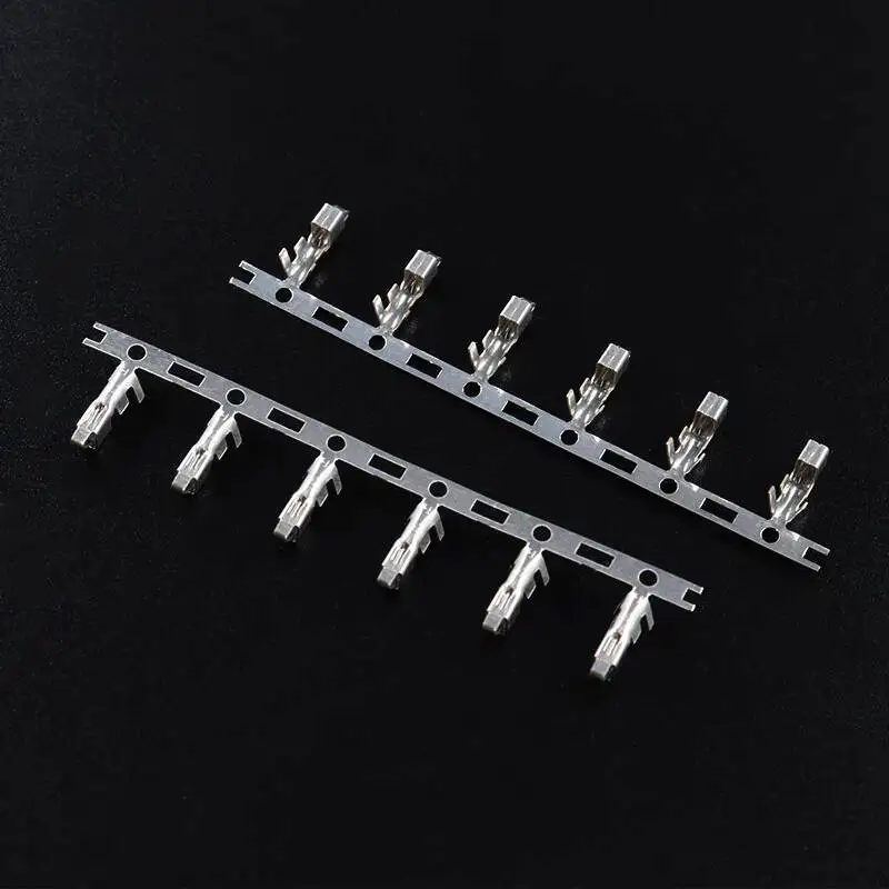 100 Stück SM2.54 Kaltpress-Steckverbinder, männlich und weiblich, Crimp-Federstecker, geeignet für SM-Gehäuse – Detail 3