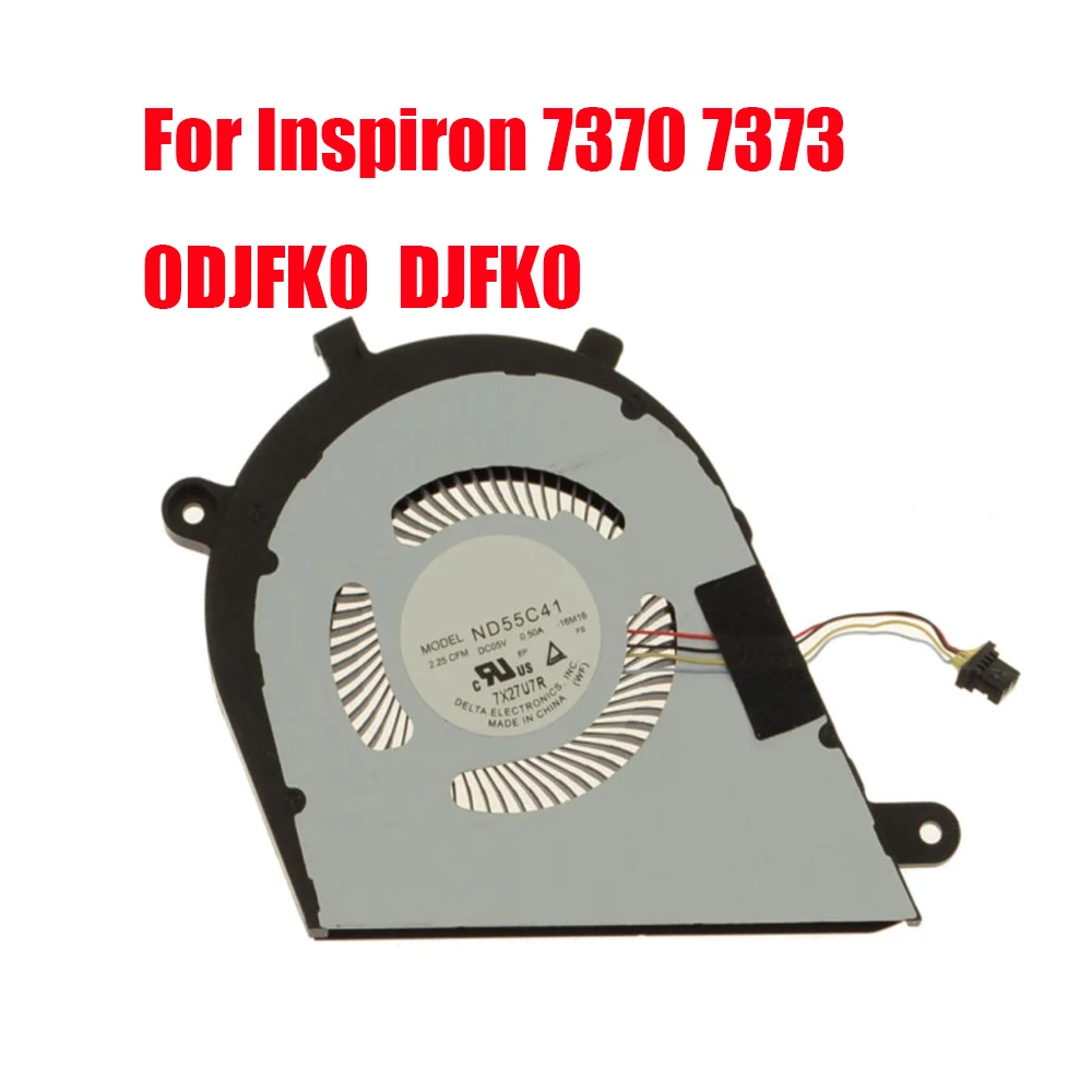 Laptop CPU Fan For DELL For Inspiron 13 7370 7373 0DJFK0 DJFK0 ND55C41 ND55C41-16M16 DC05V 0.50A New