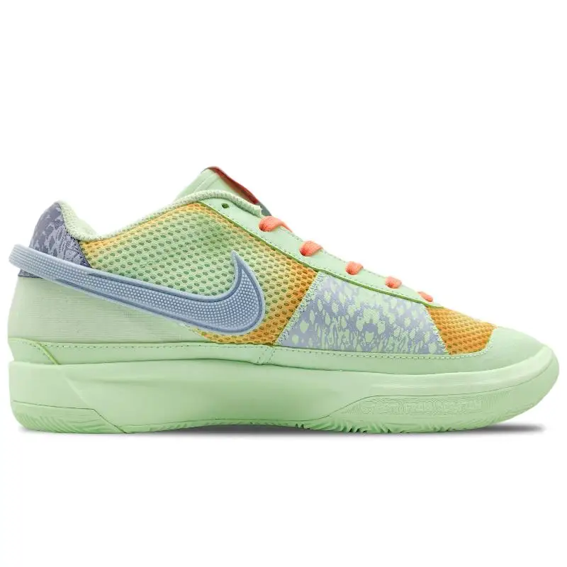 【Customize】Nike Ja 1 Basketball Shoes Men Low-top Green/Orange Sneakers shoes FV1288-800