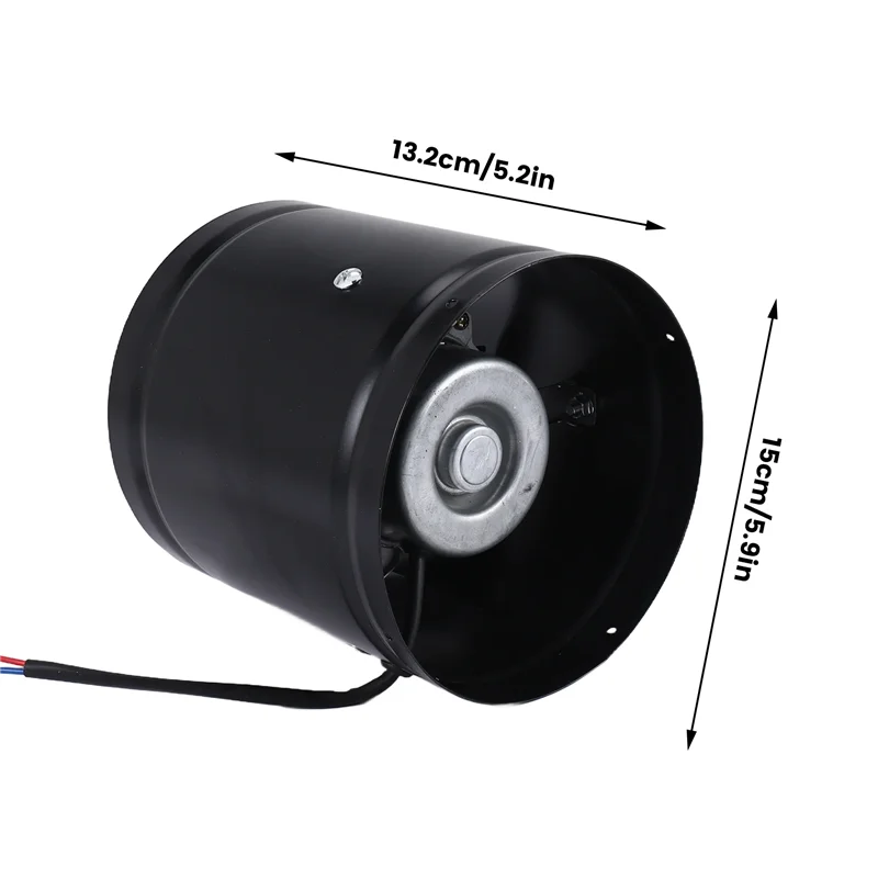 ABHU 6 بوصة عالية السرعة مروحة العادم في خط القناة المطبخ النازع المعادن المرحاض مروحة مروحة صناعية 220 فولت #6