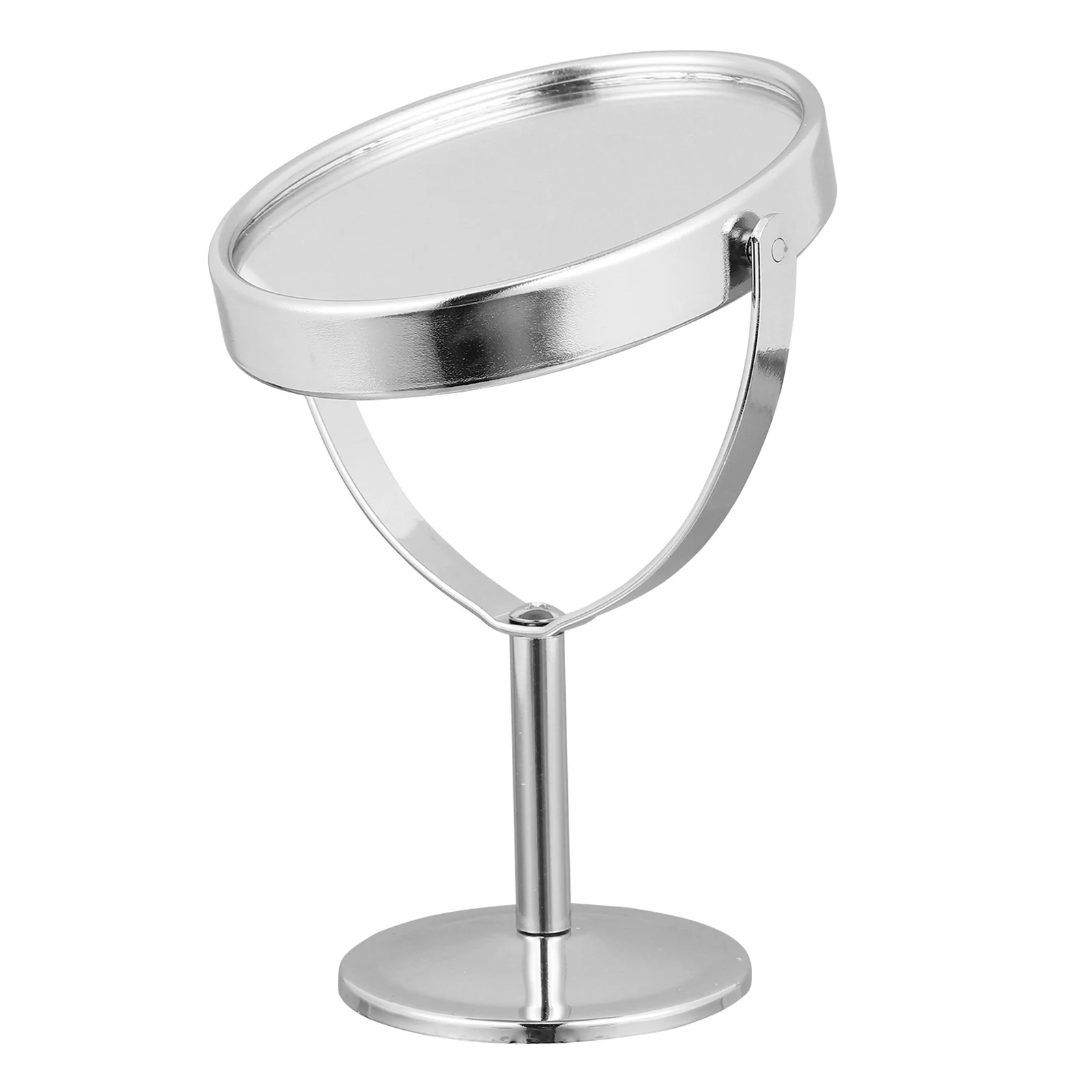 Double Side Silver Mirror Rotatable Swivel Desktop Makeup Mirror for Vanity Table Bedroom Bathroom Countertop #6