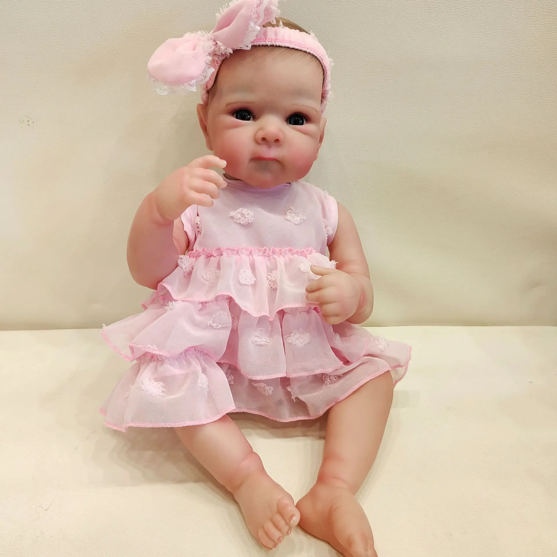 

18Inch Bettie Reborn Full Body Silicone Bebe Reborn Girls Washable Bebe Reborn Bonecas Handmade Lifelike Doll Toys