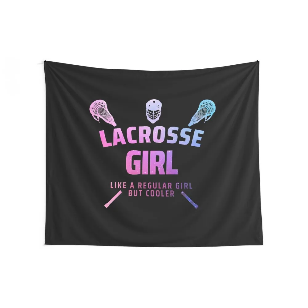 lacrosse girl - funny lacrosse quote lacrosse quotes Tapestry Decorative Wall Living Room Decoration Home Decoration Tapestry