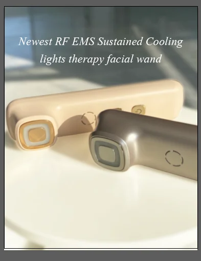 الاستخدام المنزلي معدات التجميل EMS Led الحرارة الباردة جهاز ثبات الجلد Rf الوجه الرقبة رفع مدلك آلة تردد الراديو
