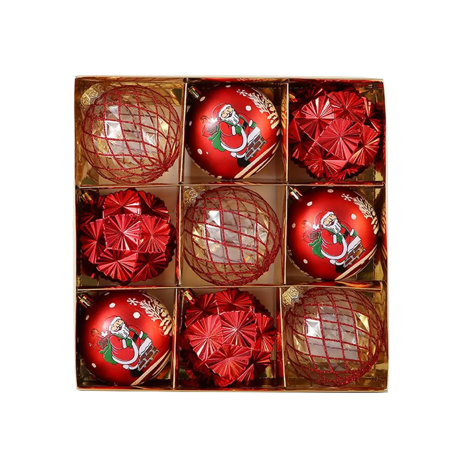 ABS Christmas Tree Decor Ornament Decoration Set Sparkling Balls For Home Ornaments With Bright