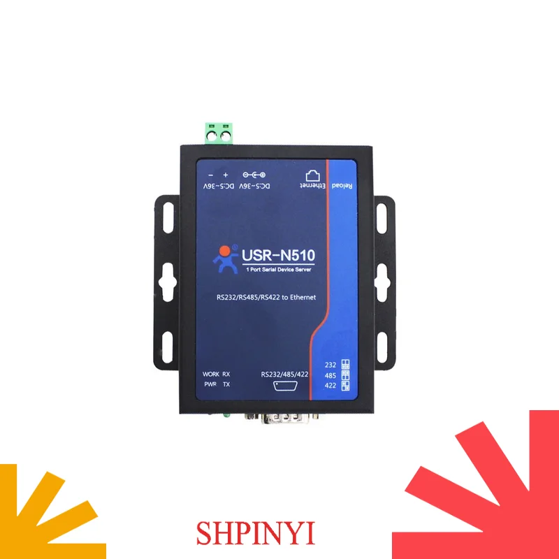 USR-N510 RS232 RS485 RS422 1 puerto Convertidor serie a Ethernet Puerta de enlace Modbus