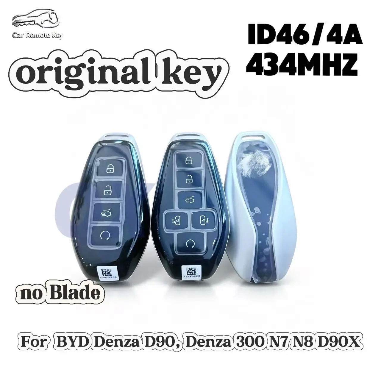 Original Smart Remote Key, Compatible with 2025 Denza D9, New Energy Models N7/N8, 3/4/500 Series