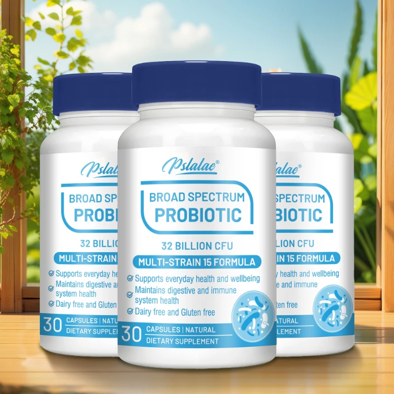 

Broad Spectrum Probiotics - Supports Daily Digestive and Immune Health, Maintains Regular Bowel Movements, Non-GMO