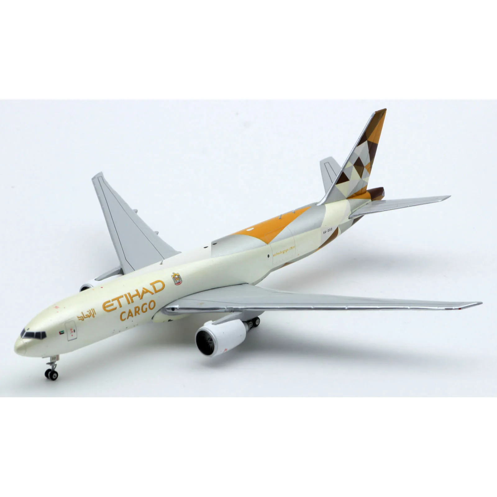 XX4958 Legering Collectible Vliegtuig Gift JC Wings 1:400 Etihad Cargo Airlines Boeing B777F Diecast Vliegtuigen Jet Model A6-DDD