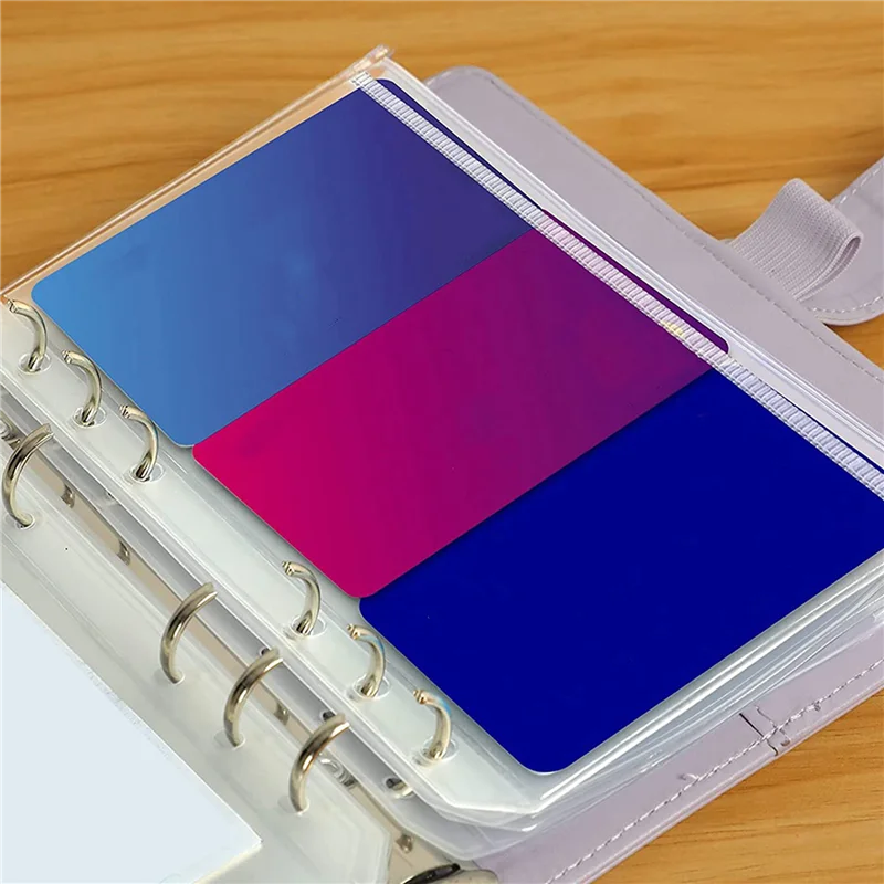 32 шт., карманы для папок формата А6, 6 отверстий, бюджетные конверты для денег, прозрачные папки на молнии для блокнота с бюджетом на 6 колец