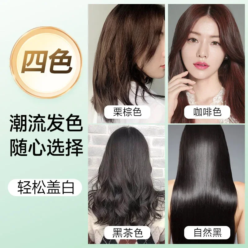 Hair Dye Shampoo Natural Plant Bubble Hair Dye Long-lasting Hair Color Convenient And Effective Hairs Coloring Shampoo Unisex