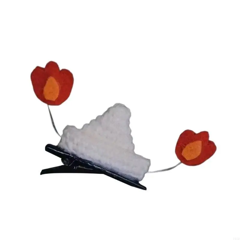 195E Little Flame Hat spinka do włosów na Halloween festiwal klips boczny kobiety dziewczyna spinki do włosów uroczystości do