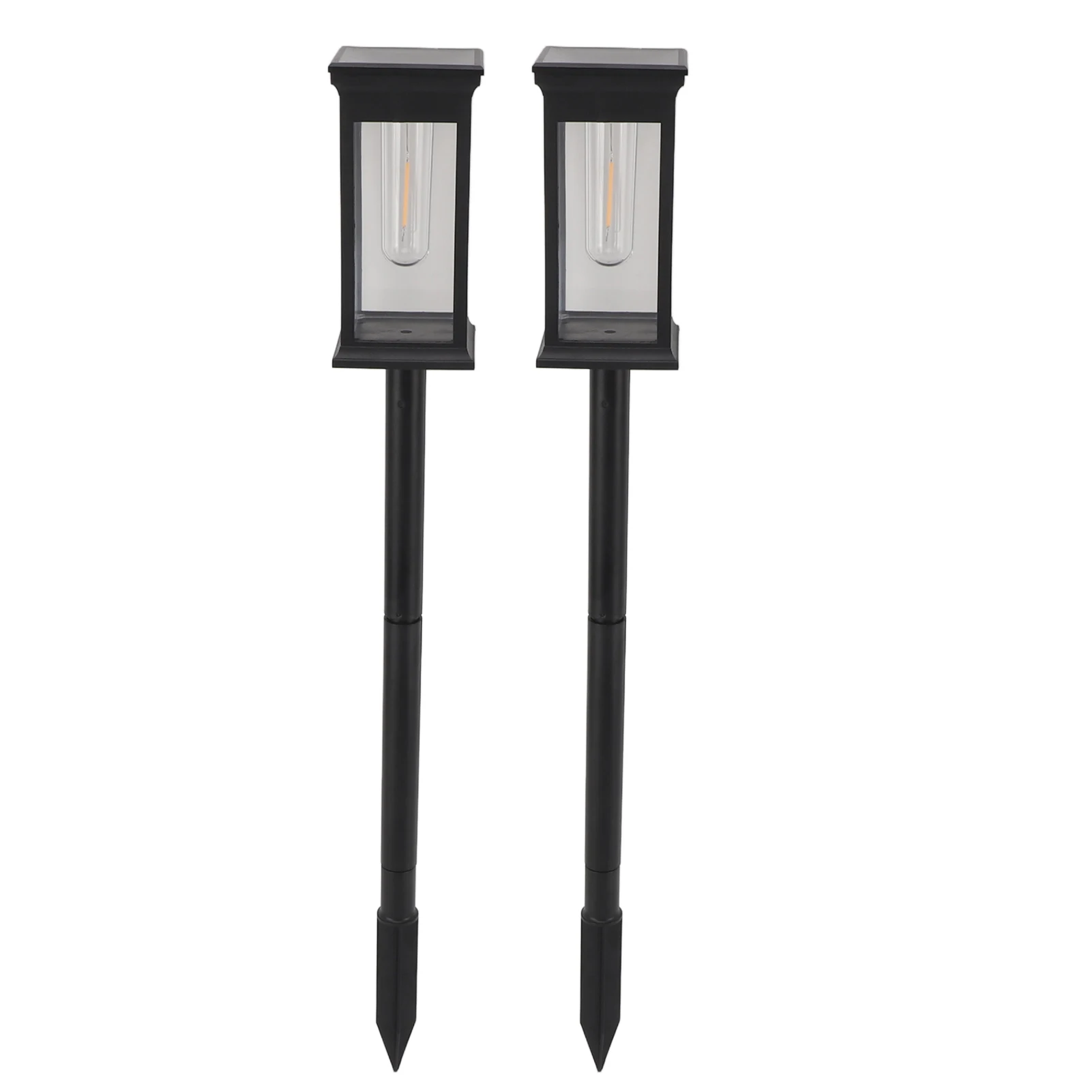 

ZK40 2PCS Solar Pathway Lights Outdoor Waterproof Auto On Off Solar Garden Light for Walkway Patio Yard Garden Lawn Warm Light