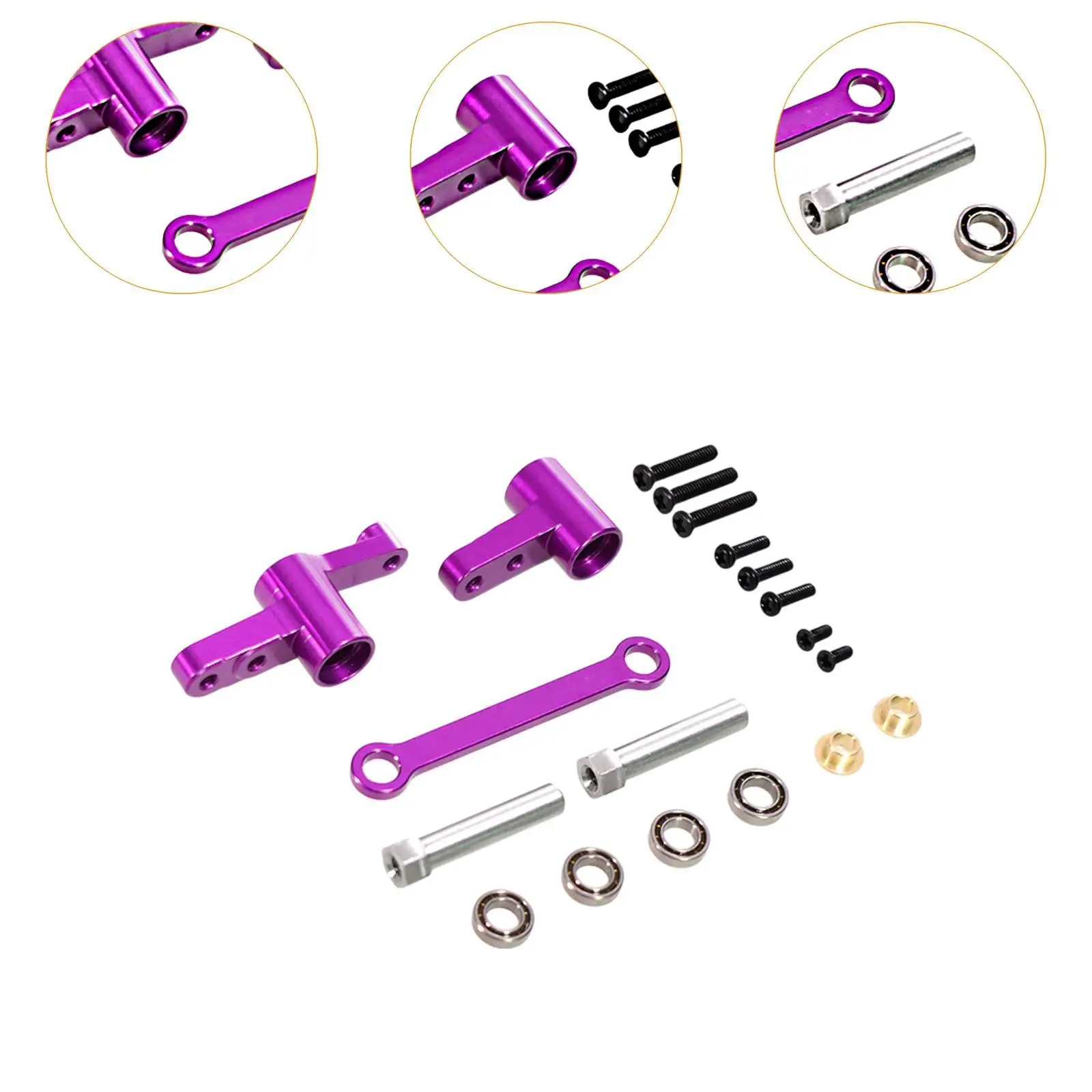 ชุดขับเคลื่อนพวงมาลัยโลหะ อะไหล่อัพเกรดโลหะพร้อมลูกปืน อัพเกรดรถ RC