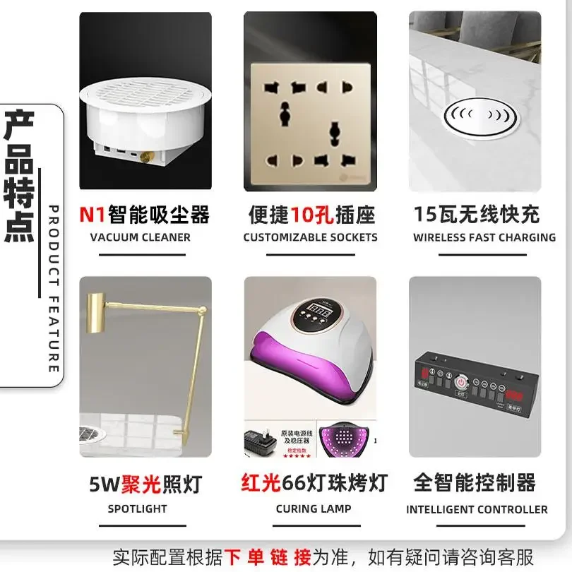 الشمال بسيط الحديثة طاولة أظافر سوداء واحدة مزدوجة الثلاثي 2025 جديد الرخام صالون الأظافر مجموعة كراسي طاولة خاصة TYMT