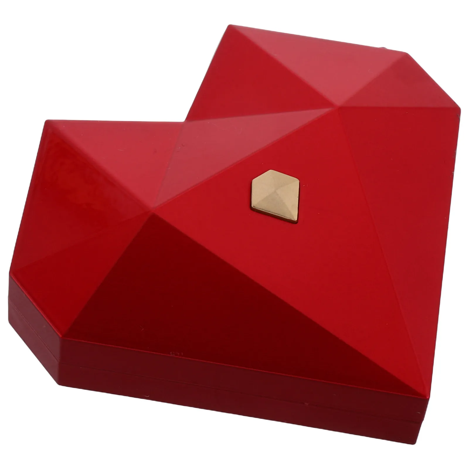 Heart Shaped Jewelry Box Automatic Opening Ring Organizer for Proposal Wedding Valentine's Day Engagement Ring Storage