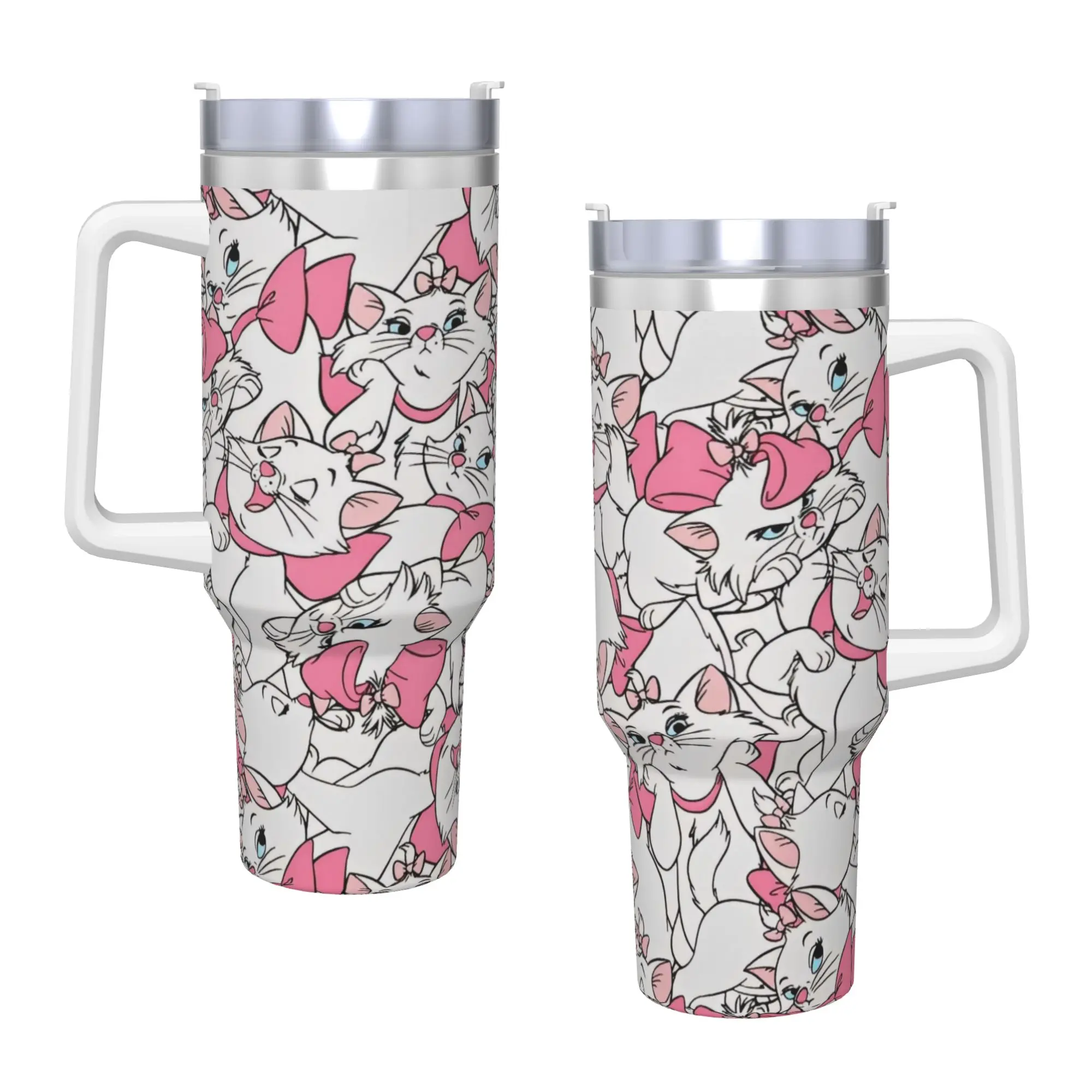 

Stainless Steel Tumbler Marie Cat Thermal Cups Keep Heat Hot Drinks Mugs Cup Travel Graphic Water Bottle
