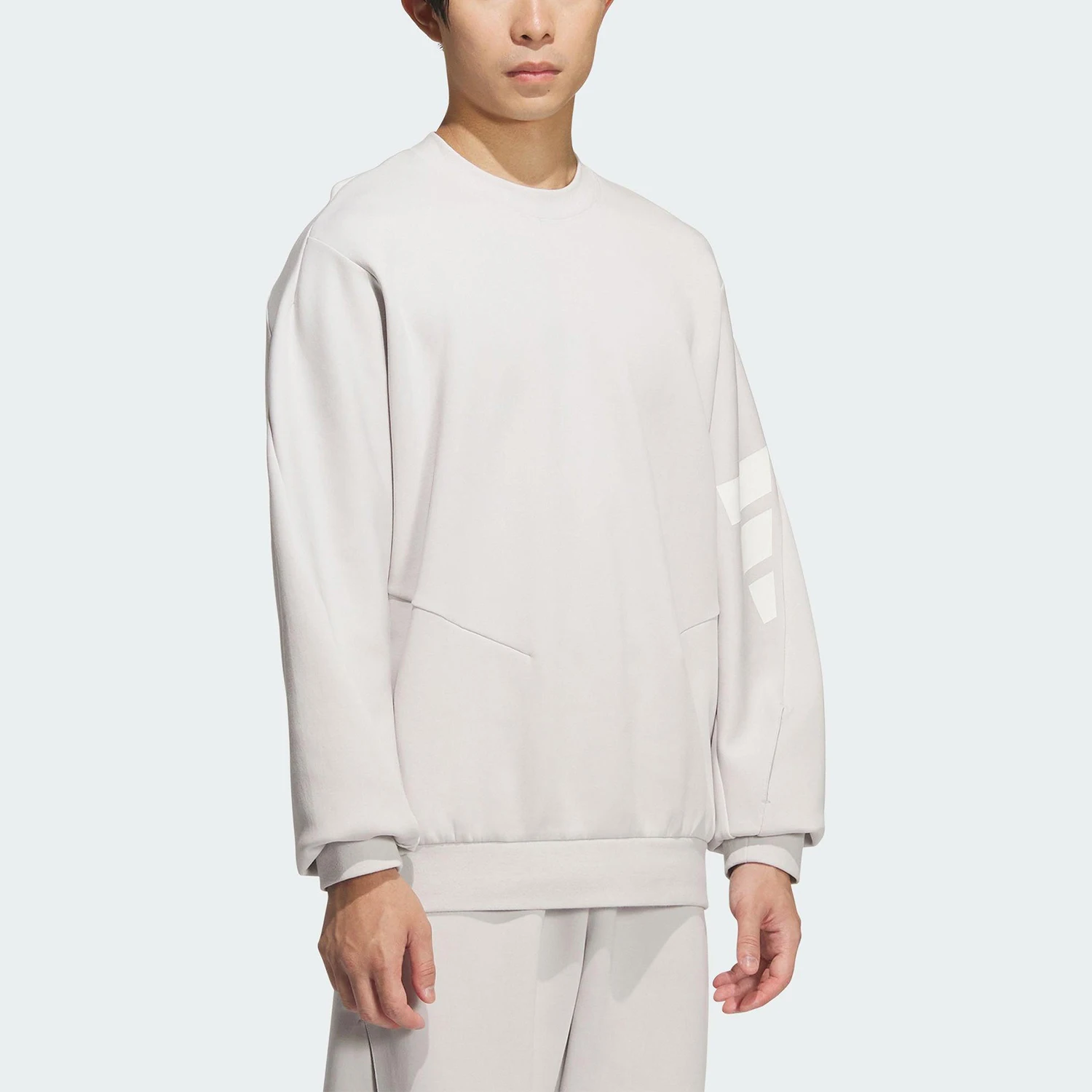 

Мужская толстовка Adidas Authentic FOS для спорта и отдыха, свободного кроя, с круглым вырезом, KC0157