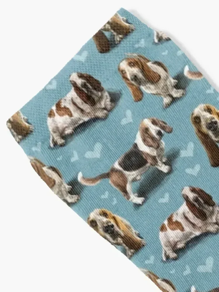 The Basset Hound Socks happy custom sports Socks For Men Women's